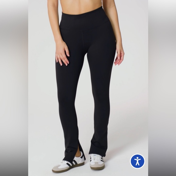 Fabletics Define PowerHold Split Hem Legging Black HighWaist- Size M, Short NWT - Picture 4 of 15